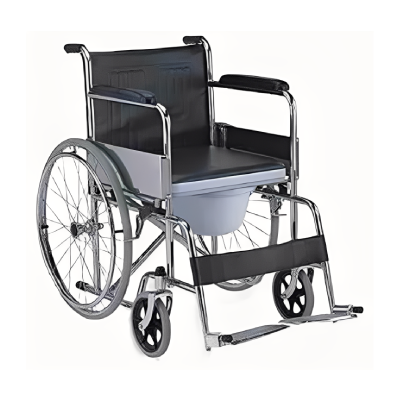 Wheel Chair with Commode – Foldable – UH609 (Uphealthy)